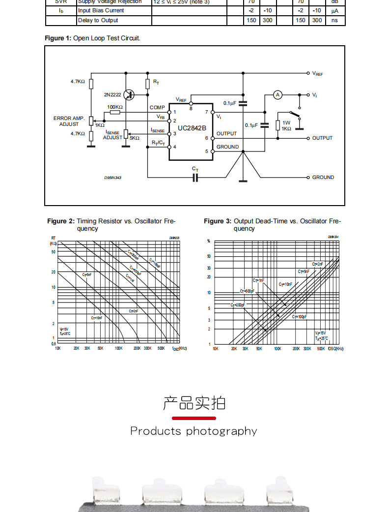 UC3845BN DIP‑8 High‑Performance Current‑Mode PWM Controller Power IC